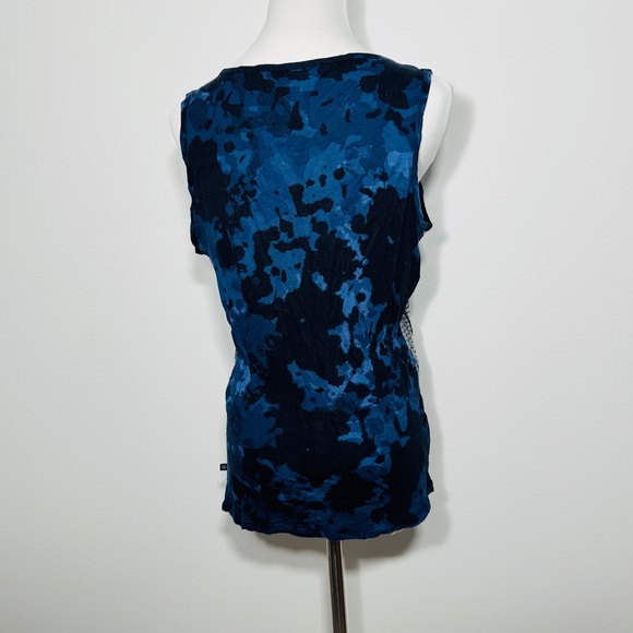 Michael Kors Blue Sequin Sleeveless Tank Top Size Large‎ - Picture 2 of 9